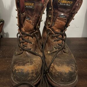 Carolina Men’s Steel Toe Work Boots in size 8.5